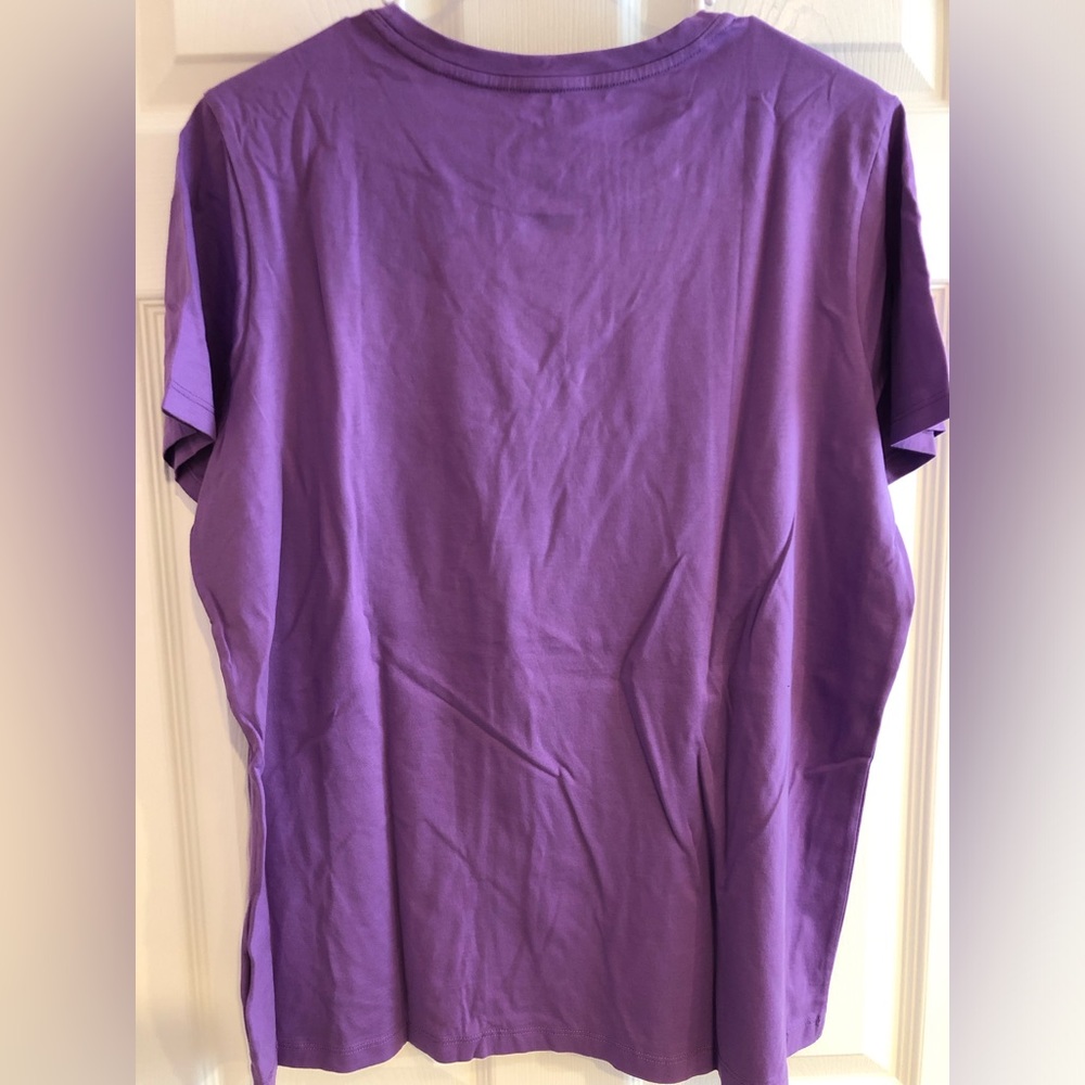 Lands’ End Women’s Round Neck Shirt, Size Large - Picture 3 of 3